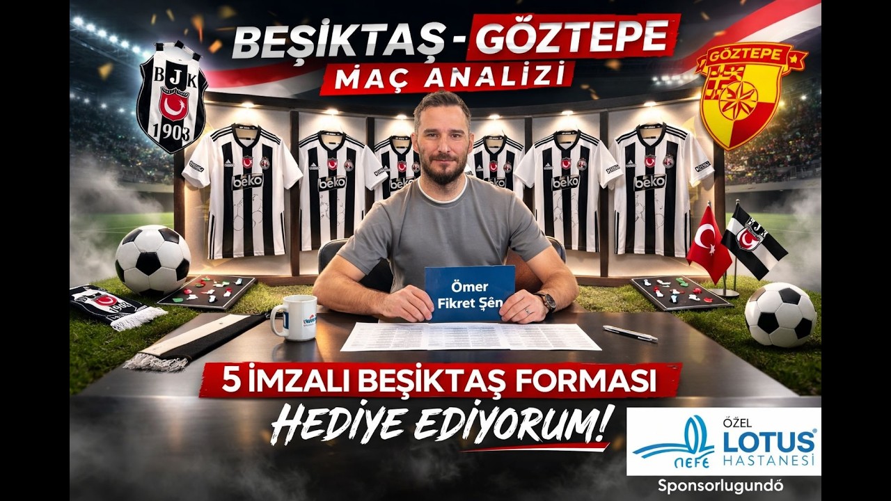 5 İmzalı Forma Hediye | Beşiktaş - Göztepe Rakip Analizi
