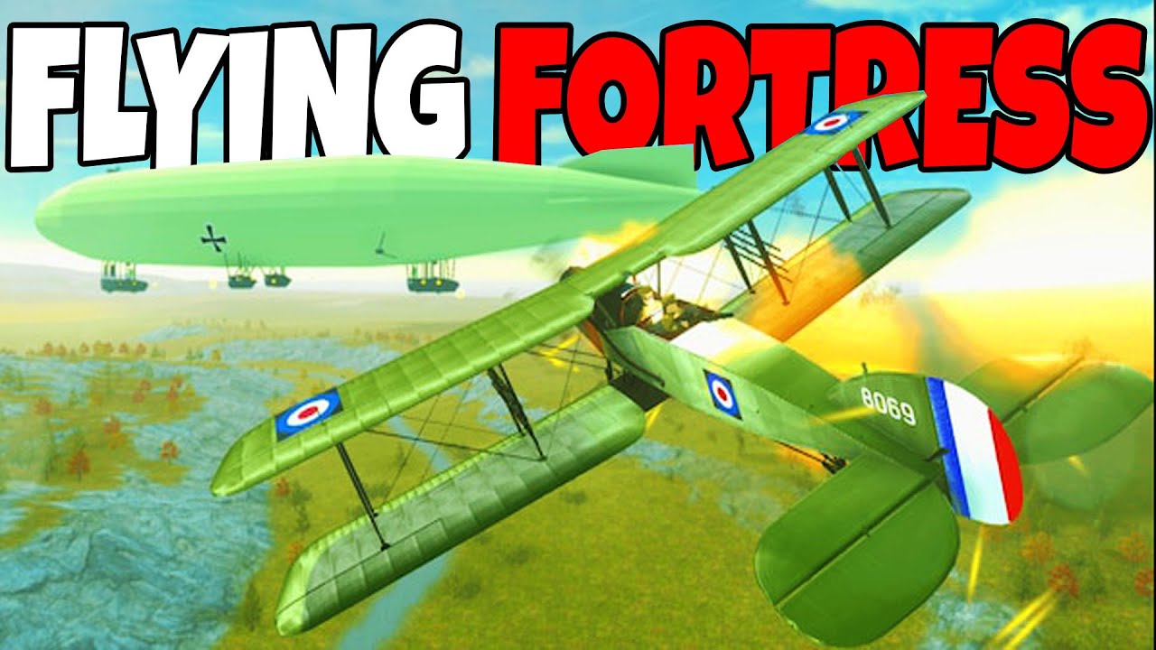 Leading WWI Fighters in FLYING FORTRESS Siege! - Ravenfield: Battle Simulator