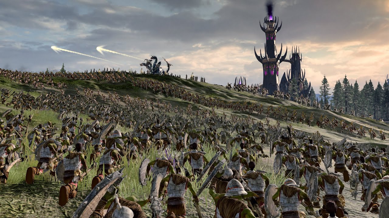 Battle at Doom Gate (GREENSKINS vs DARK ELVES) Total War WARHAMMER 2 Cinematic