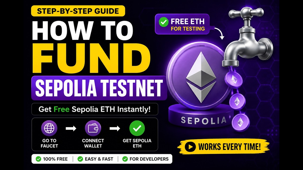 How to Fund Sepolia Testnet for FREE | Ethereum Testnet Faucet Tutorial