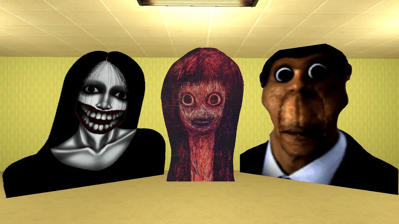 Kuchisake Onna, Obunga And Tomino Nextbot Gmod