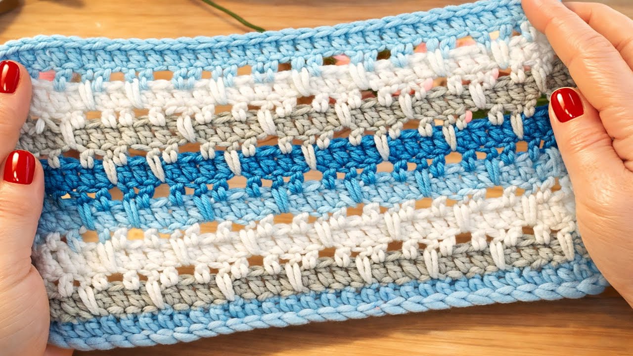 🧶Crochet Very Easy Crochet  Stitch for 🐭 Baby Blanket  especially for beginners