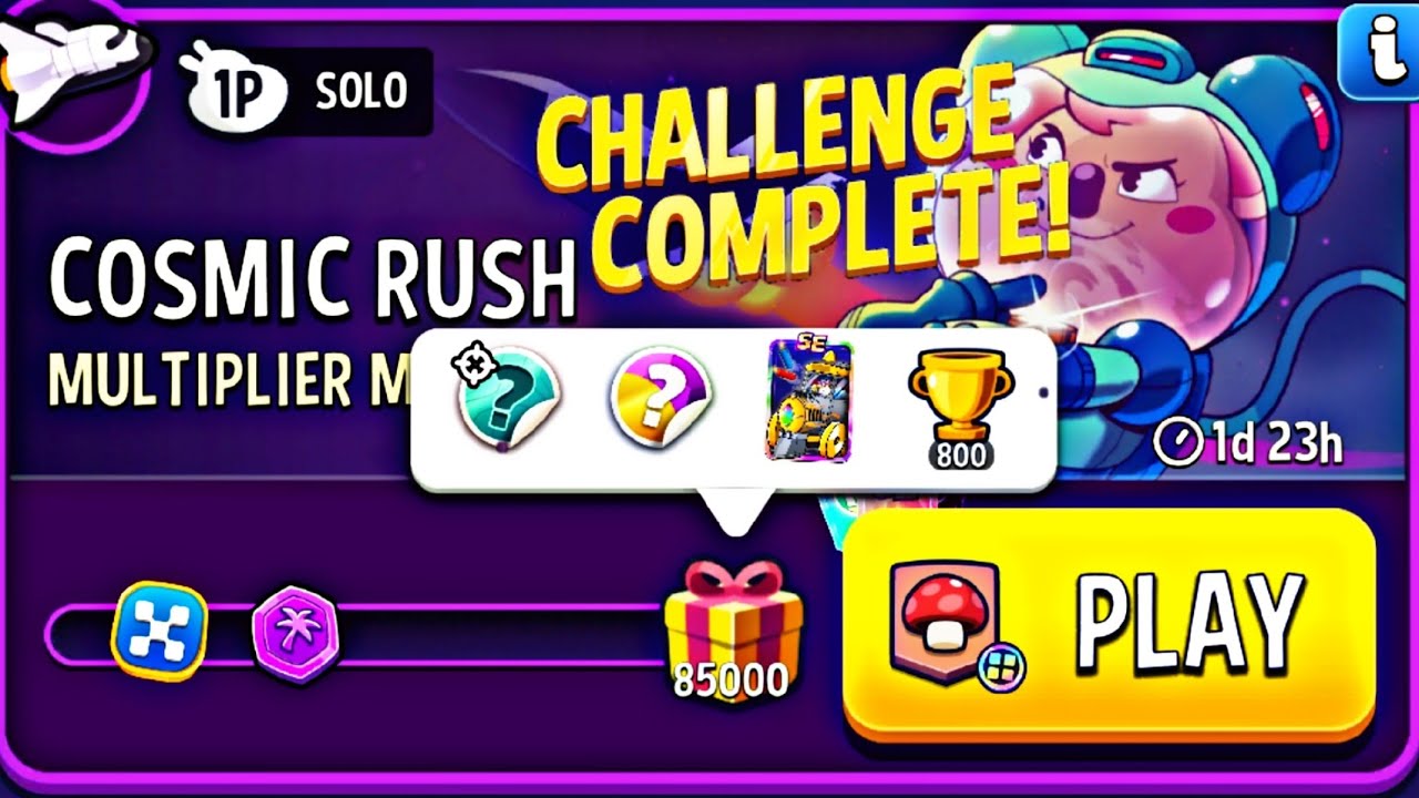 multiplier mushrooms cosmic rush square matches solo challenge | match masters 