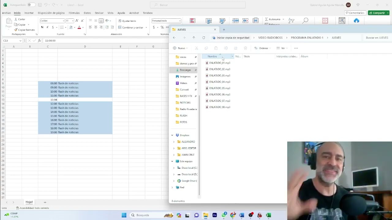 Combinación de formatos con Radioboss Automatizador, playlist, retransmisión, enlatados