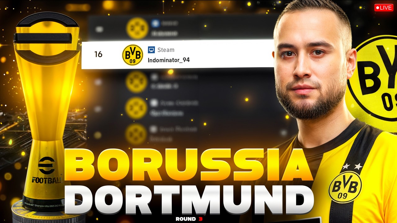 🔴 LIVE - DORTMUND ROUND 3 QUALIFIER - DAY 3 🏆 ROAD TO TOP 16 | EFOOTBALL 2026 #INDOSQUAD