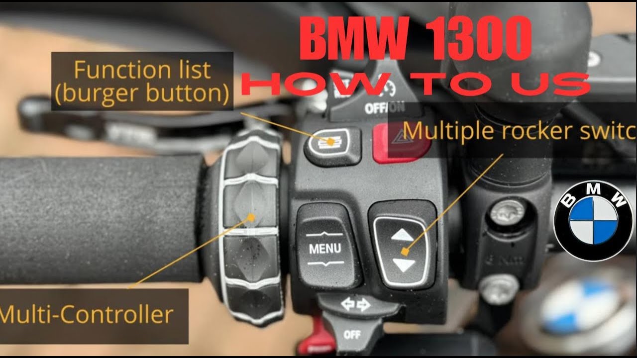 Bmw GS 1300 how to use a function list button known as the burger button Secret functions revealed !