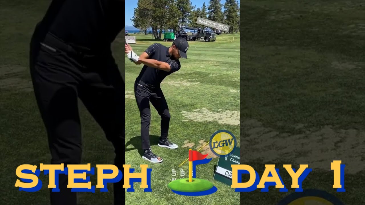 📱 Stephen Curry #ACCgolf Day 1of3; on Warriors &ldquo;little refresh&rdquo;; #lookatcurryman autograph; sunset