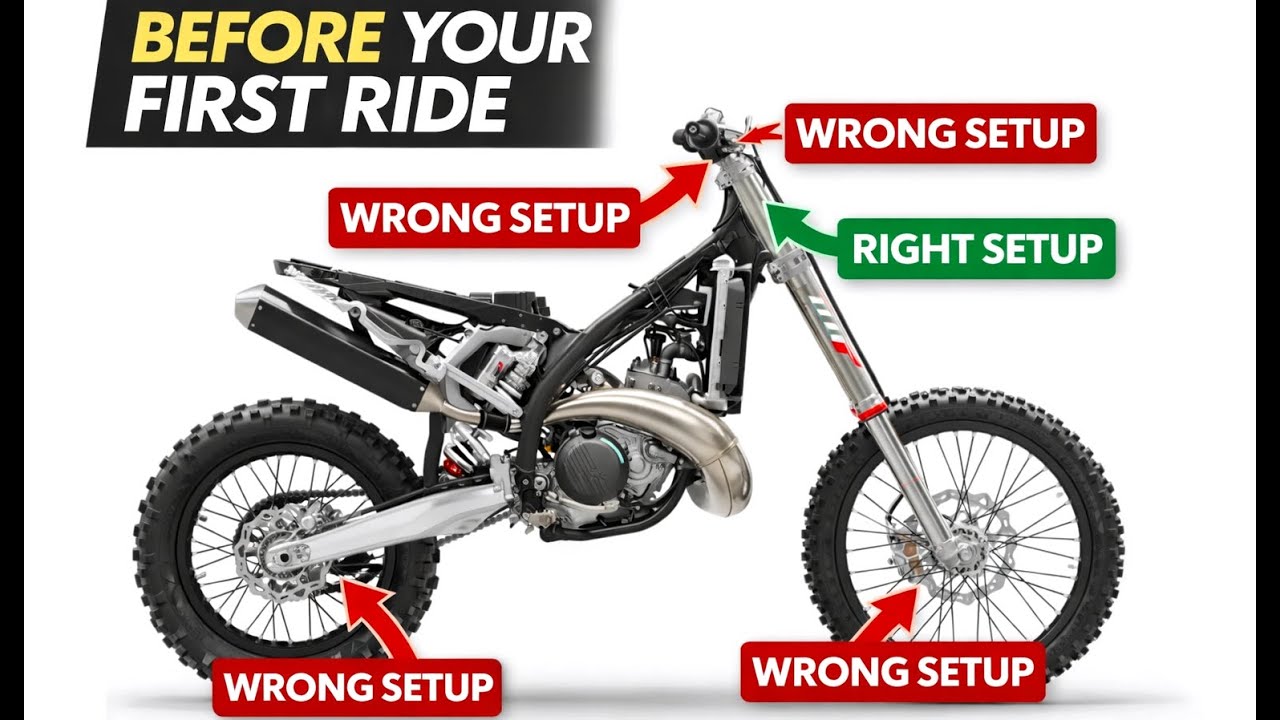 The Dealer Won't Set Your Dirt Bike Like This (Beginner Bike Set Up)