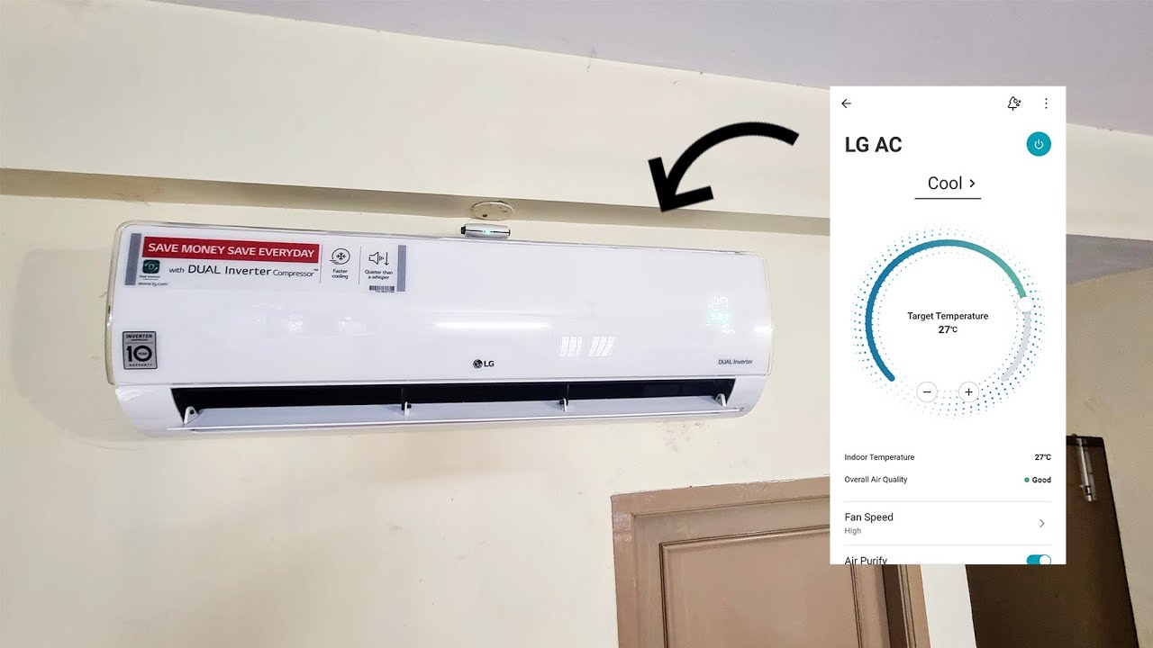УЗНАЙТЕ, как подключить кондиционер LG к мобильному приложению ThinQ (Wi-Fi)! 📱