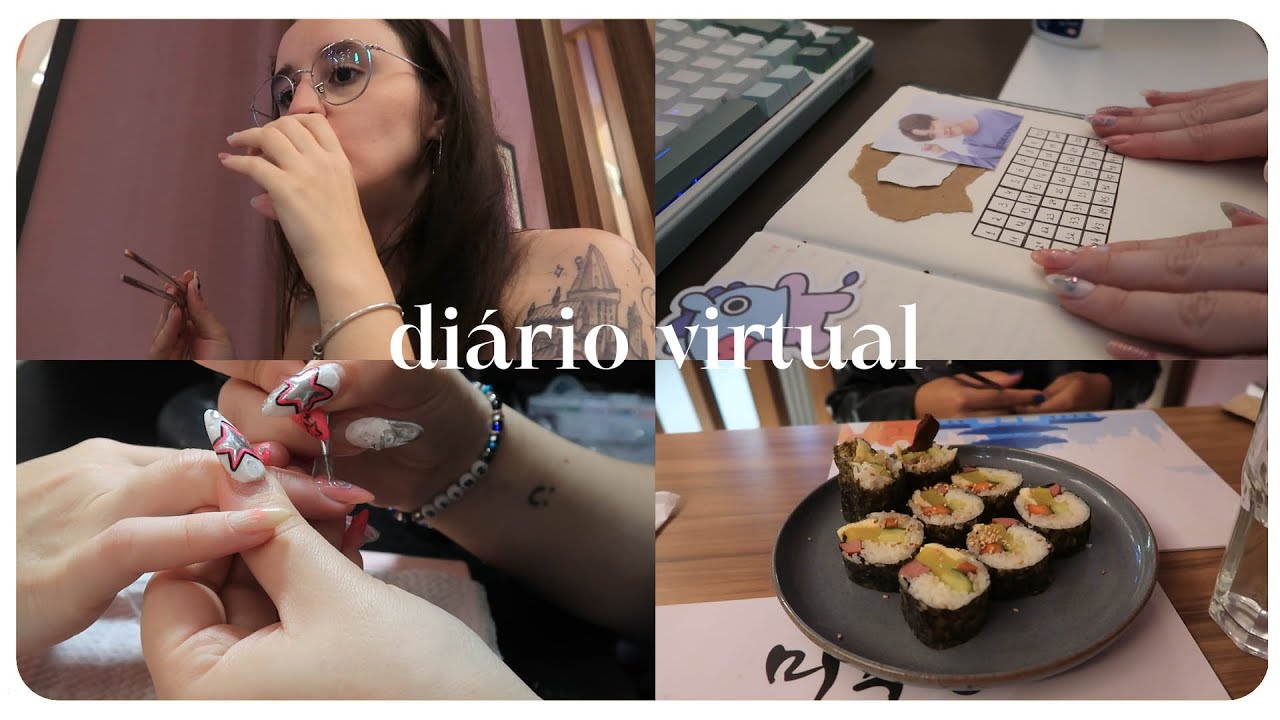 restaurante coreano, unhas novas, torta de maça & journal de leituras 🍎 vlog