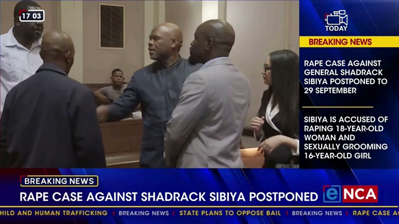 Shadrack Sibiya charged with rape, child sexual grooming and human trafficking