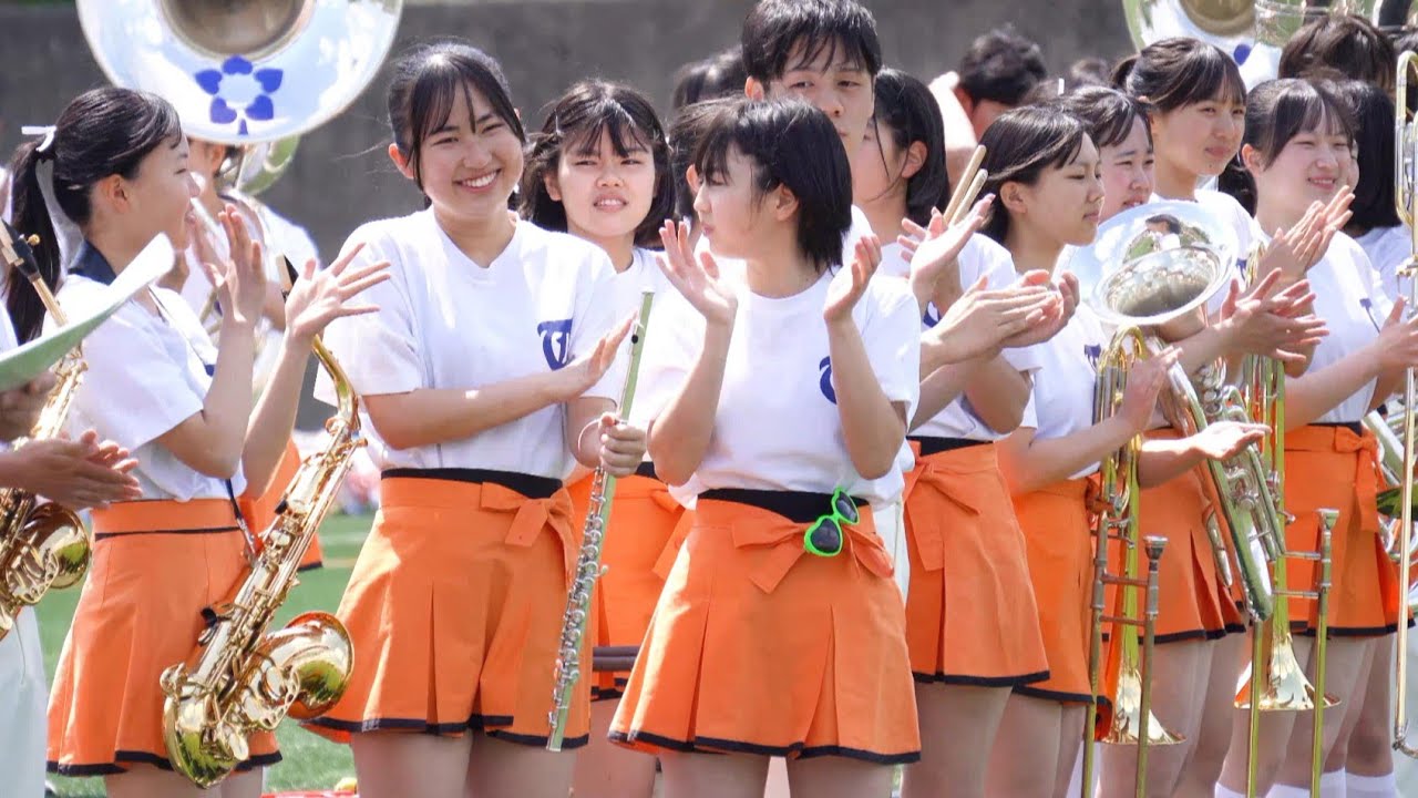【京都橘高校吹奏楽部】ノリノリで応援する京都橘   #サンサンオープンエアフェスティバル2025