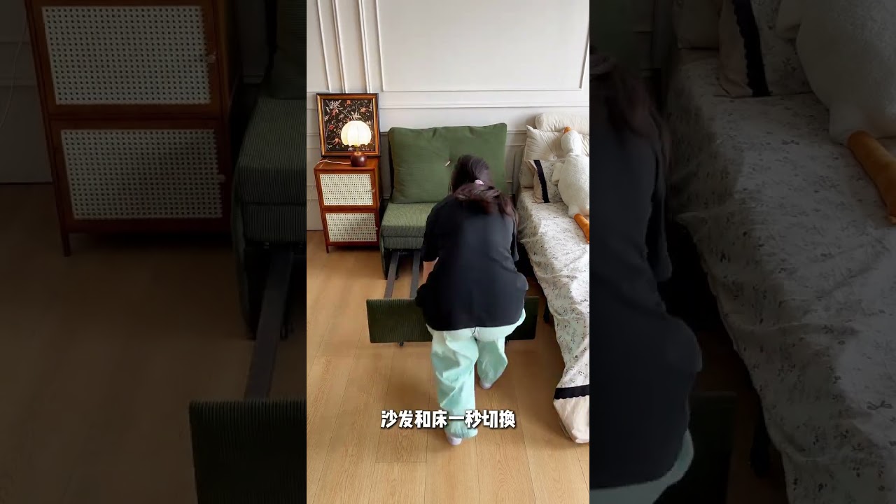 girls can operate it easily! One-touch folding sofa bed, no need to lift it.