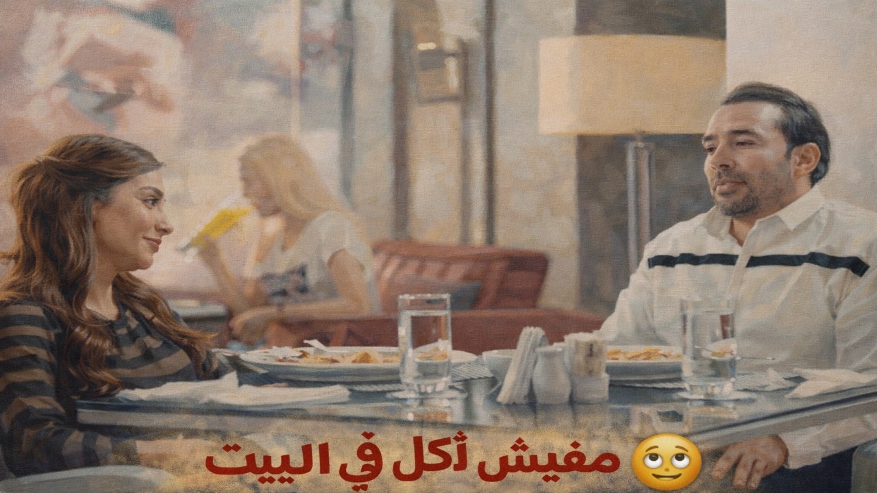الزوجة الحنينة رزق 😍 عزماه على الاكل عشان مش هتعمل اكل في البيت 😅