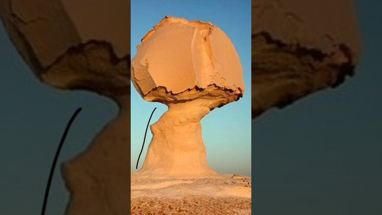 Aeolian landforms|Mushroom rock 🍄#cuetpg2025 #ugcnetexam #geomorphology