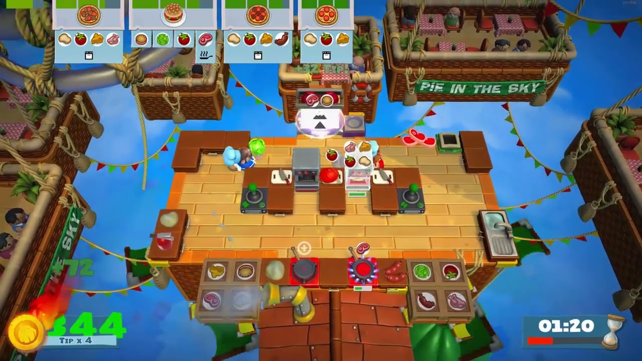 Overcooked! 2 - Story 6-4 (2 players) Score: 2260