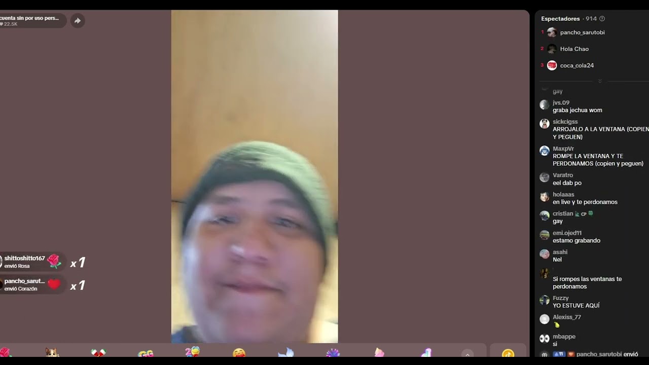 ANGELOU XD ROMPE SU VENTANA EN LIVE