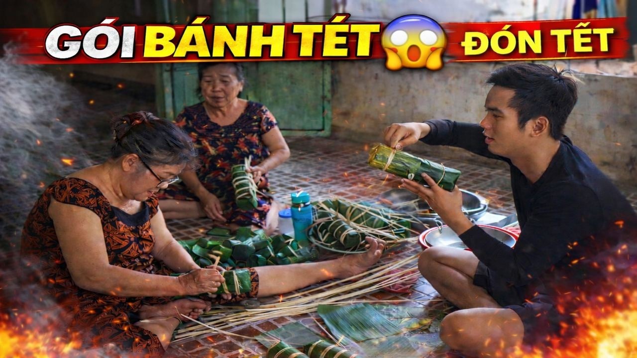 GÓI BÁNH TÉT CÙNG MÁ – KHÔNG KHÍ TẾT XƯA KHIẾN AI CŨNG NHỚ NHÀ 🧧