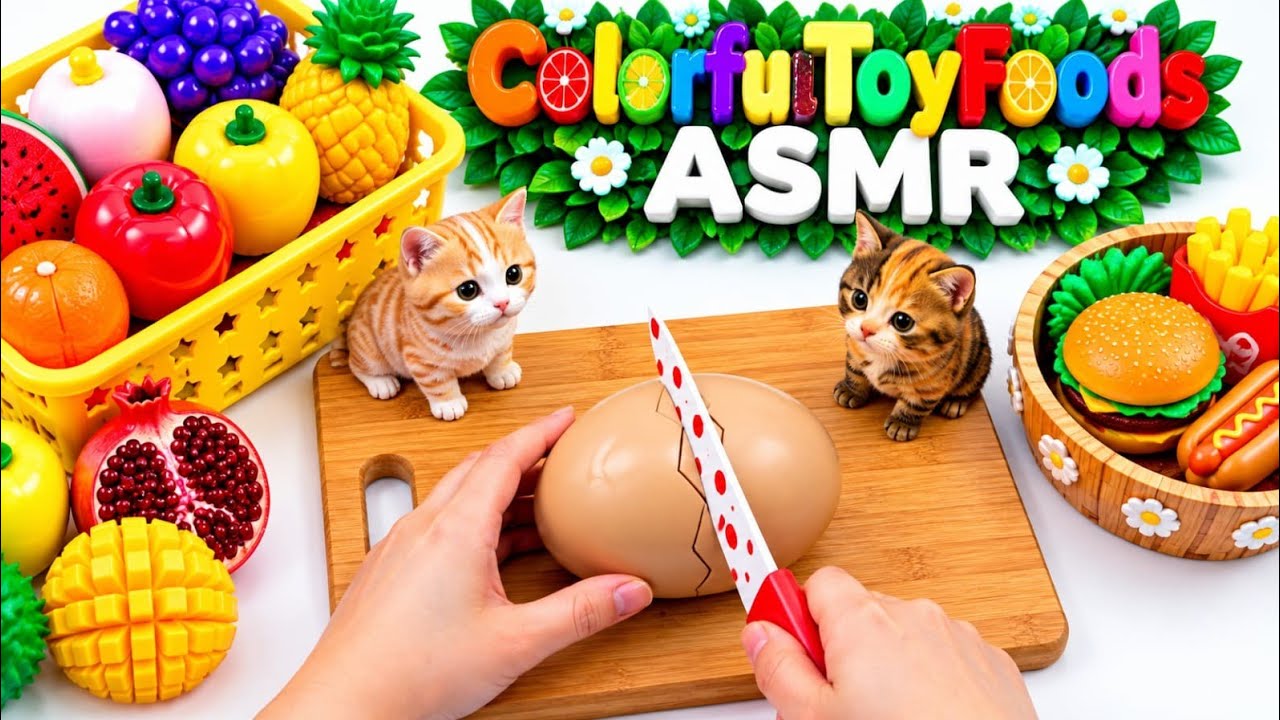 Refreshing ASMR Fruit Sounds 🍅🥑🌽🍋🍊