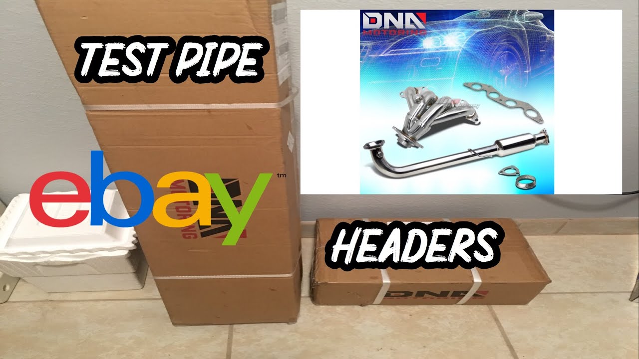 Ebay headers and test pipe install on the civic!
