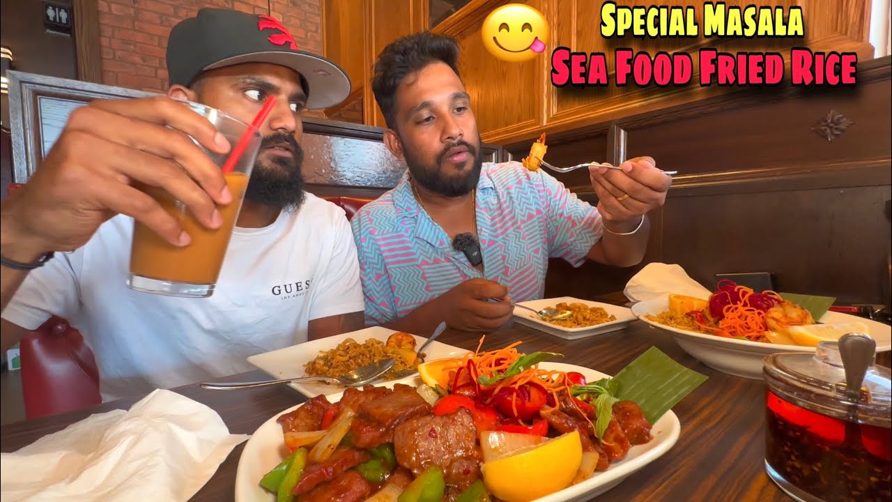 😍Special Masla Sea Food FriedRice🔥Thai Room Scarborough 🇨🇦 - Atputham
