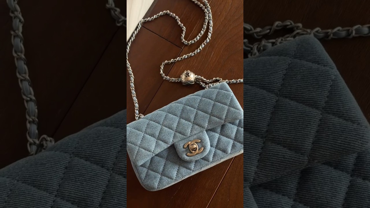 #chanel #denim #classic #flap #bag #crossbodybag #bags #fashion #unboxing #luxury #designerbags