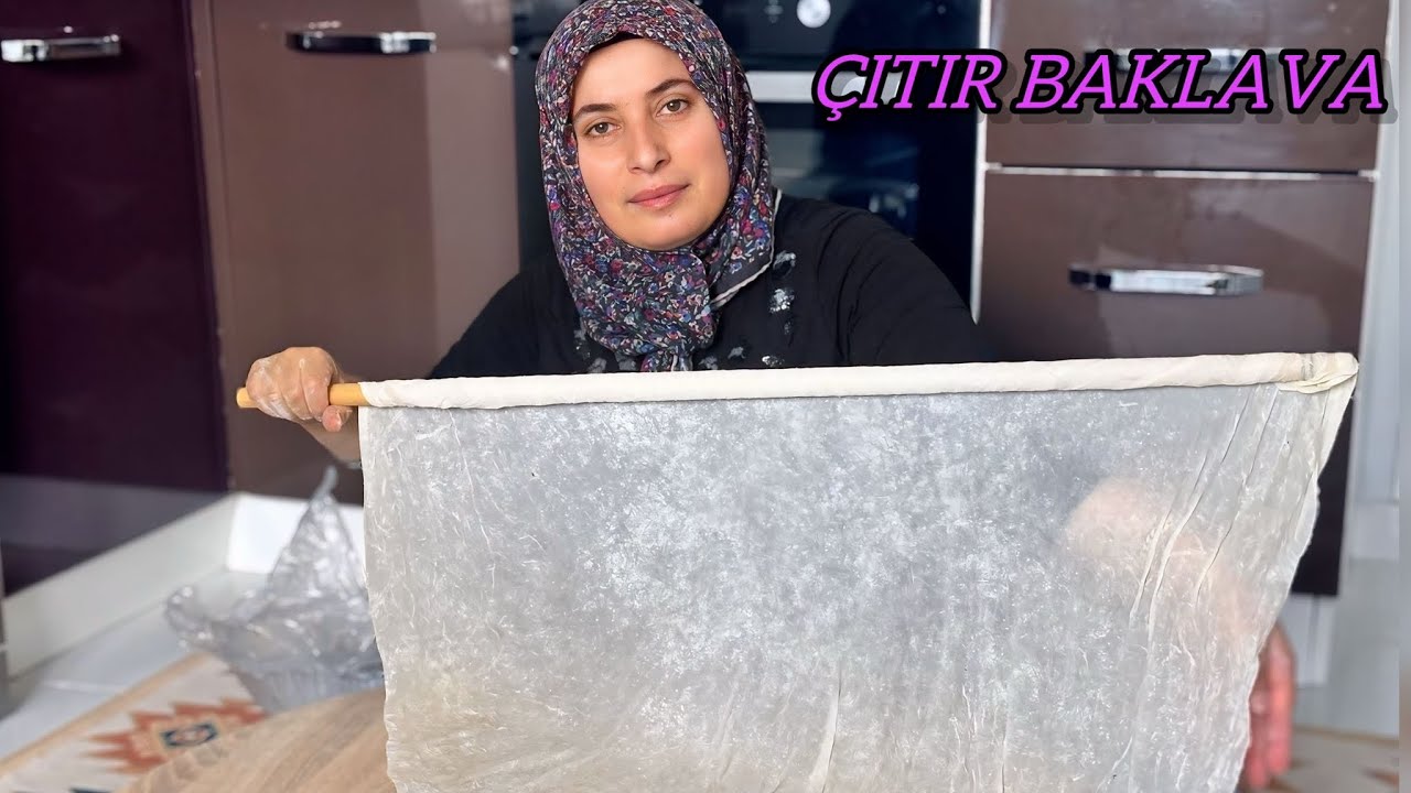 SON SİPARİŞİM 20 YILDIR YAPIYORUM❗️Beni Hiç Yanıltmadı✋ÇITIR ÇITIR EL AÇMASI CEVİZLİ BAKLAVA TARİFİ
