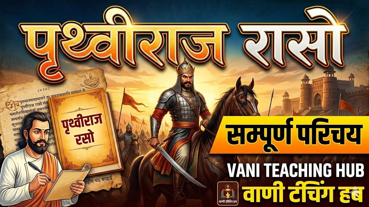 हिंदी साहित्य का आदिकाल पृथ्वीराज रासो for TGT PGT BPSC tre 4 GIC ऑल हिंदी एग्जाम