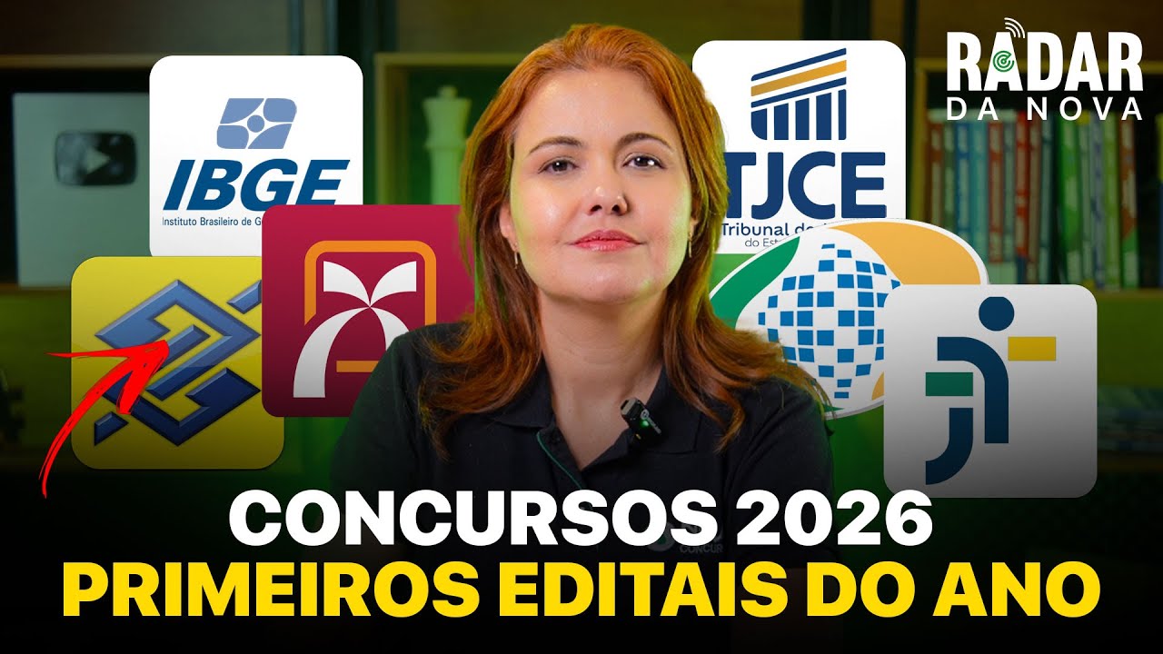 PRIMEIROS CONCURSOS DE 2026: OPORTUNIDADES EM TODO O PA&Iacute;S 🔥