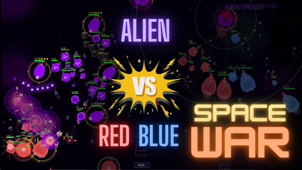 Red & Blue Alliance vs Alien Swarm - Who Survives? | Space War