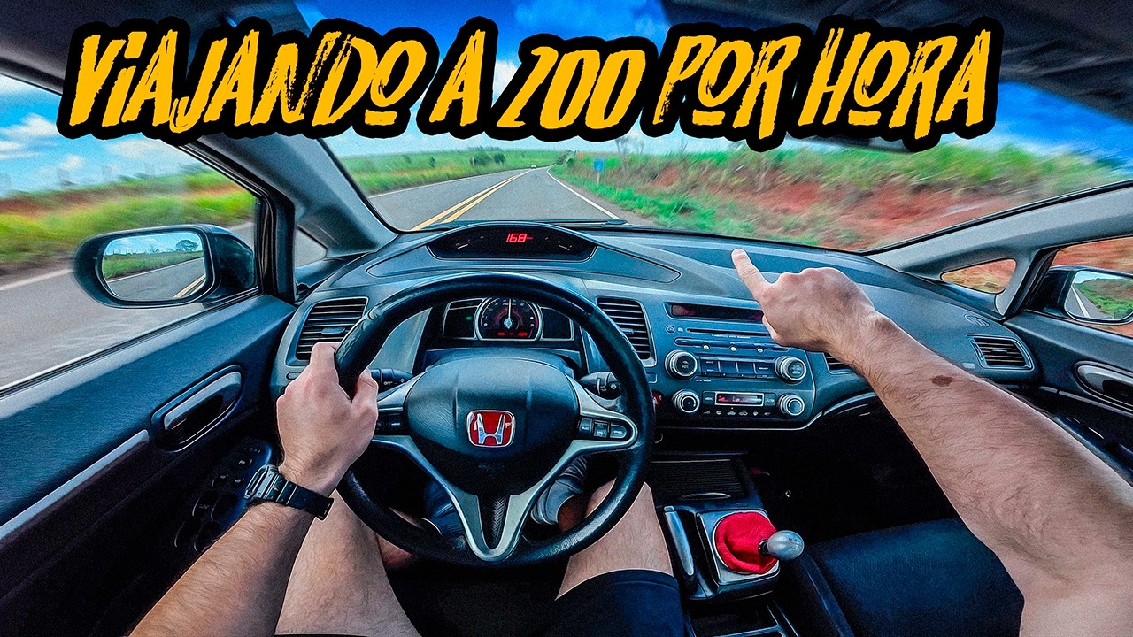 1000 KM DA HONDA CIVIC Si K20! MEIA HORA DE ESTRADA