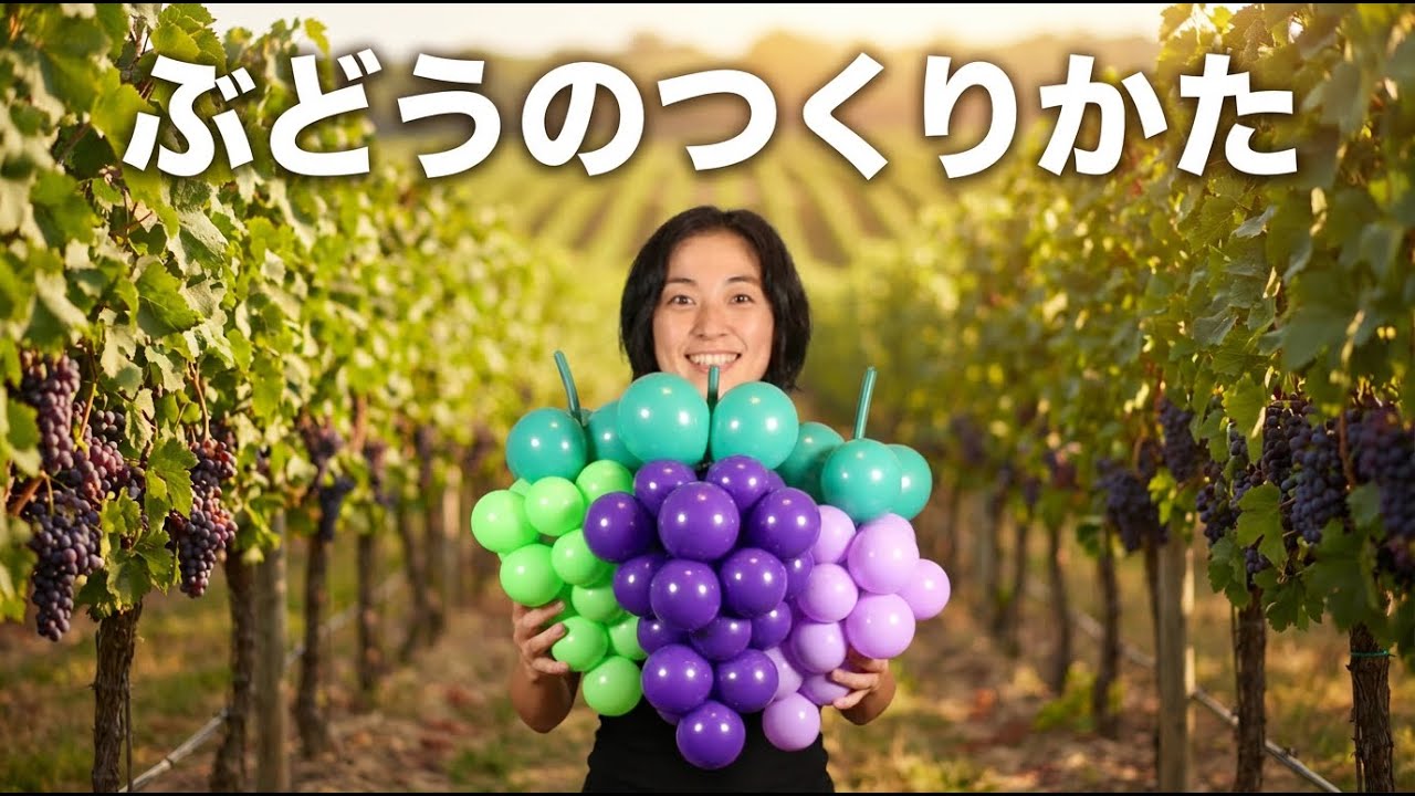 【風船】ぶどうのつくりかた - Balloon Rei - Grapes