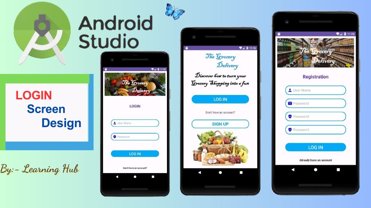 Designing Login Page in Android Studio - Part 2 (Urdu/Hindi)