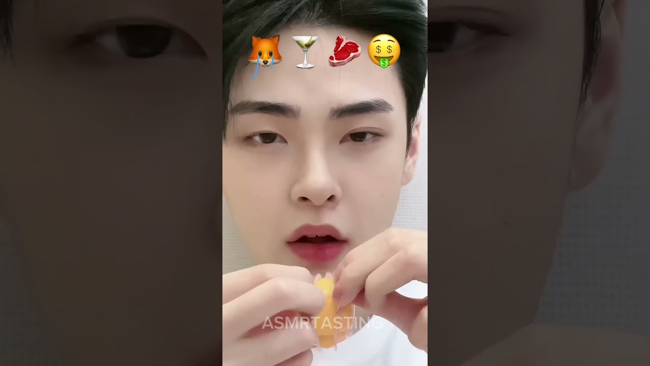 Fox Grass Food Emoji Mukbang Eating Sounds #mukbang  #asmrfood