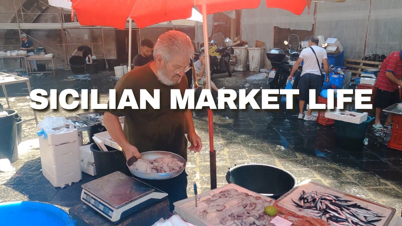INSANE Sicilian Markets - La Pescheria + La Fiera Catania 4K
