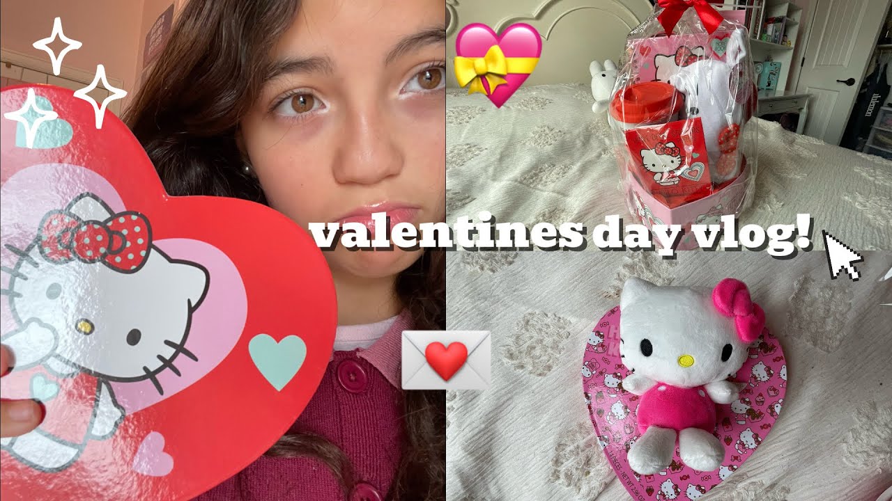 VALENTINE’S DAY VLOG! 💝💌💘 (cute gifts- yummy food- fun day- eating- shopping)