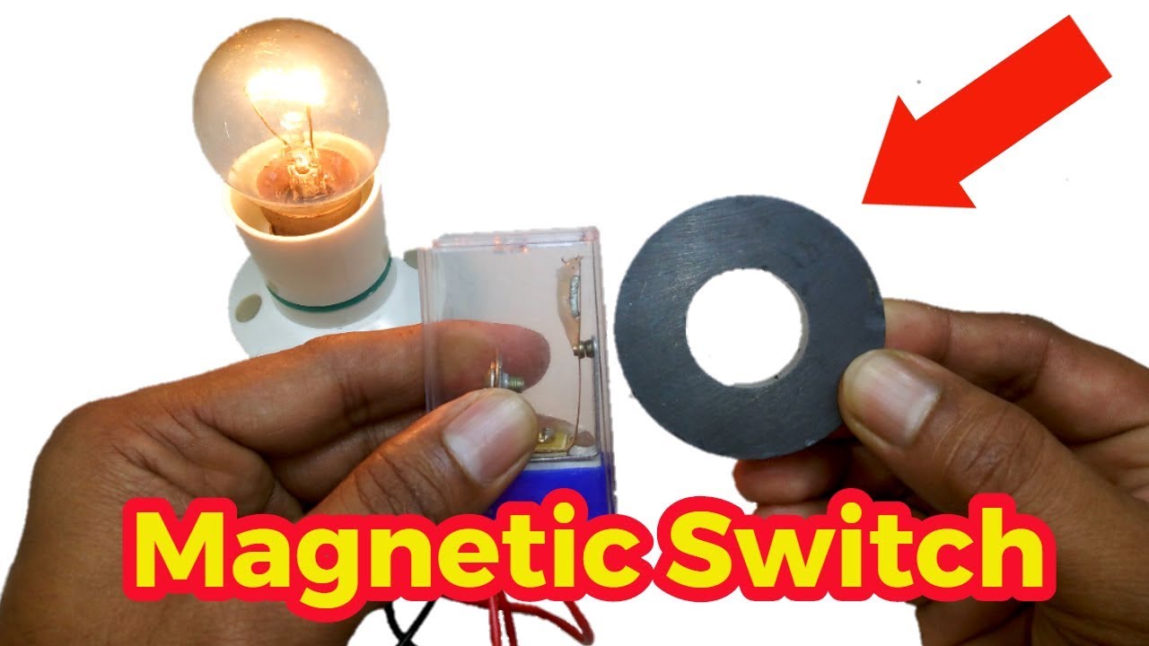 how to make a magnetic switch ,  Experiment magnetic switch ,  220v magnetic switch