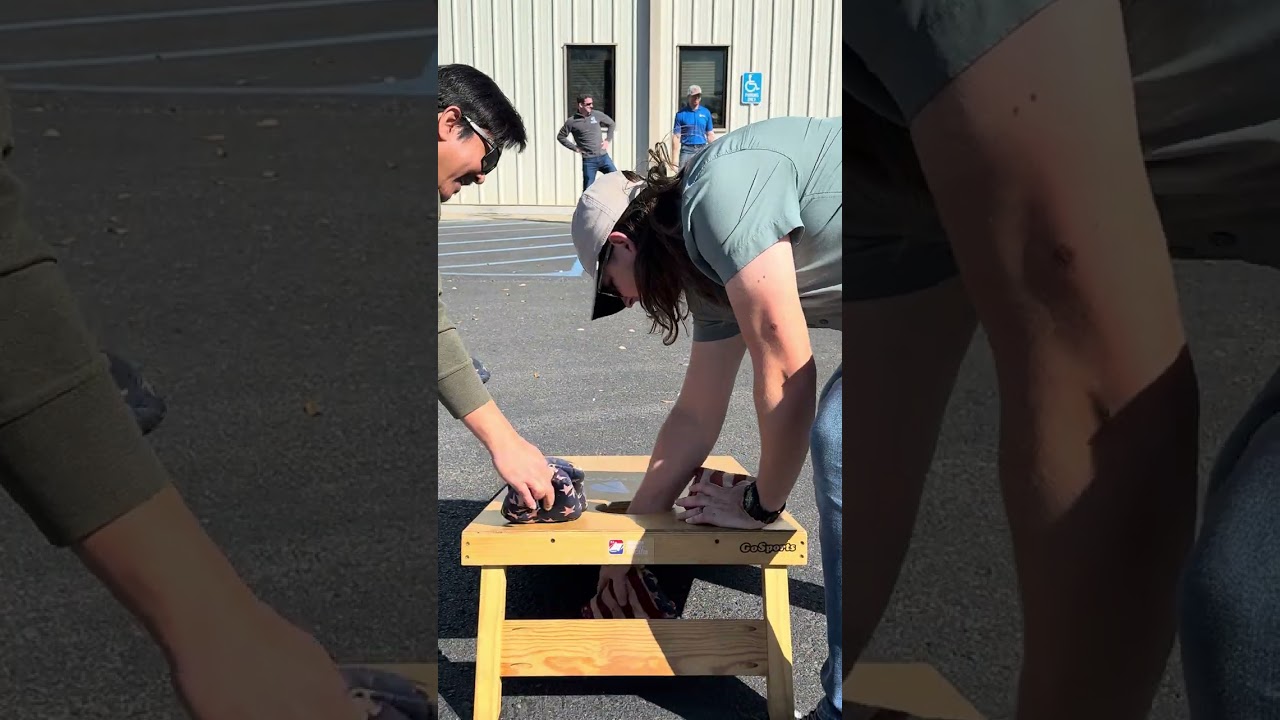 #Cornhole Game 1 during morning break 03/02/26