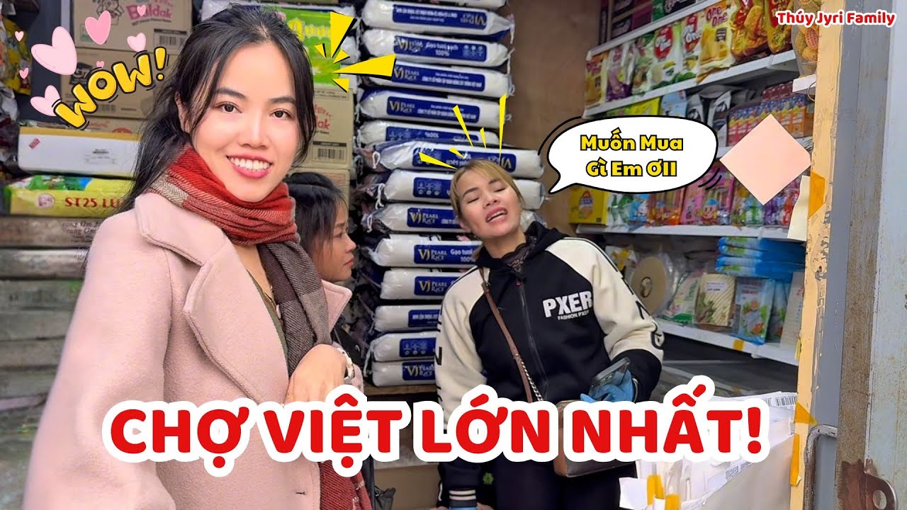 Lạc Lối Trong Chợ Việt Lớn Nhất Ở Séc, Thứ Gì Cũng Có! Không Khác Gì Ở Việt Nam! - Thúy Jyri Family