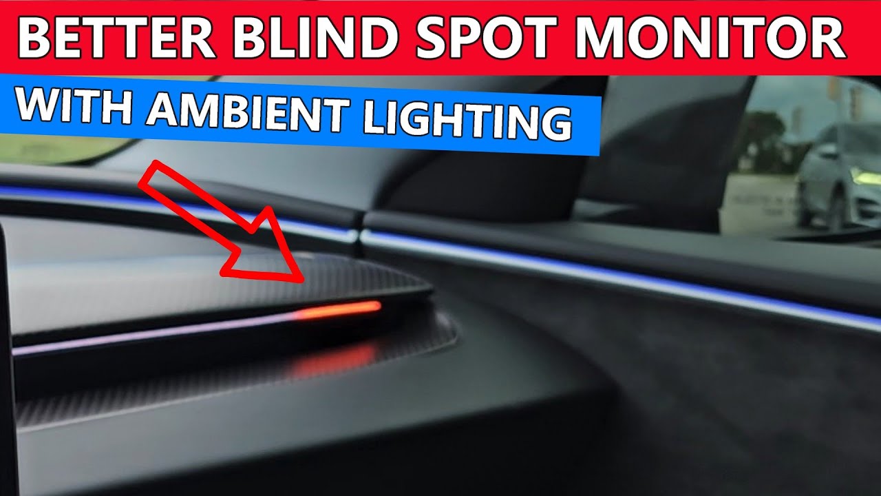 Tesla Blind Spot Monitor Light System For Model 3/Y • 3 High / Y Juniper from Tesstudio