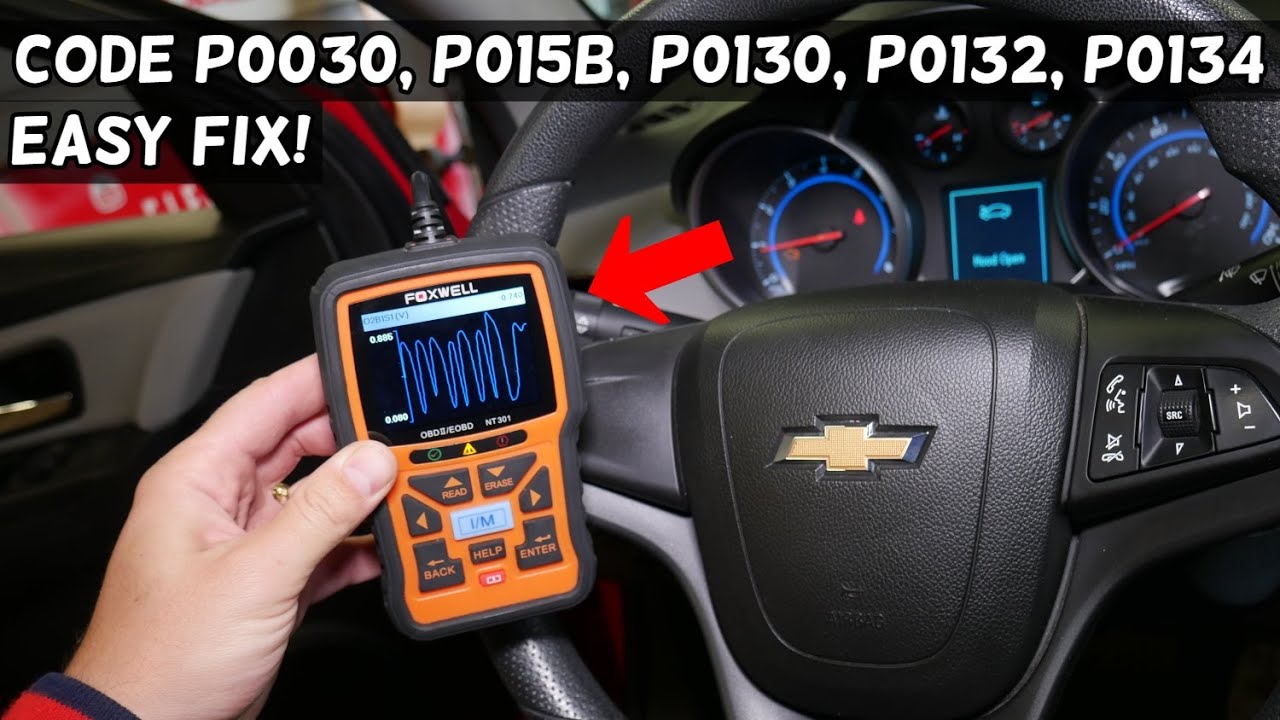 FIX CODE P0030 P015B P0130 P0132 P0134 ENGINE LIGHT ON CHEVY, CHEVROLET, GMC, BUICK, CADILLAC