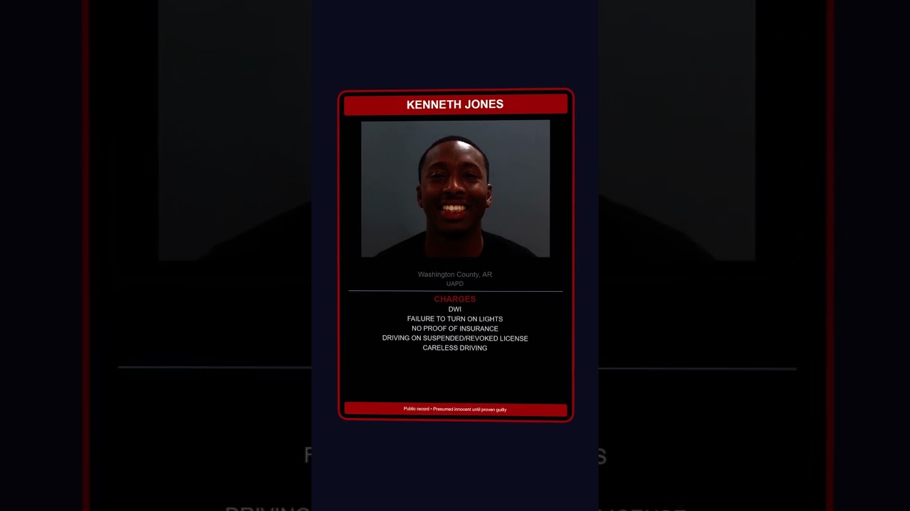 #Shorts 🚨 ARREST ALERT: Kenneth Jones (Washington Co)