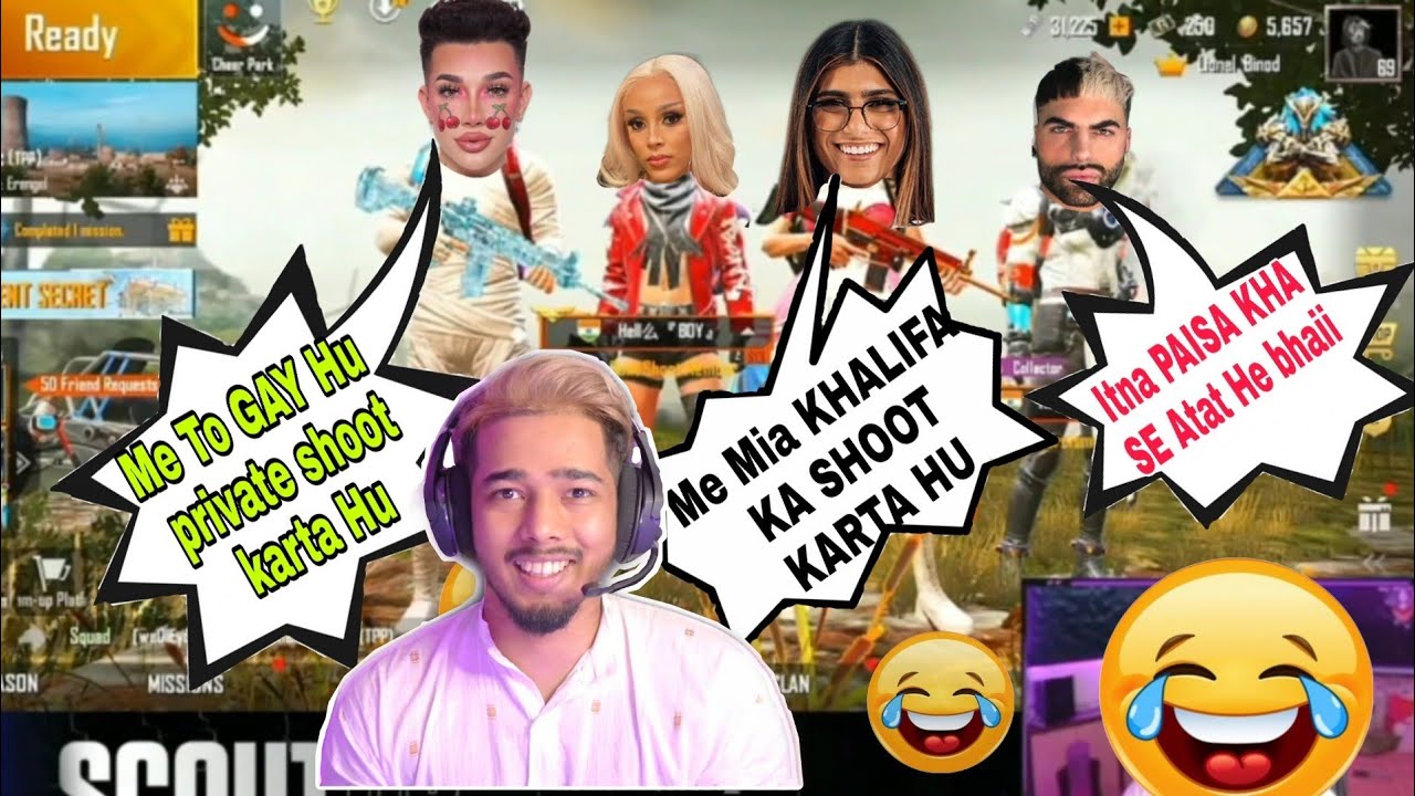 Random shocked By scout Inventory | Scout Playing with Tharki Random | Funny moments 😂