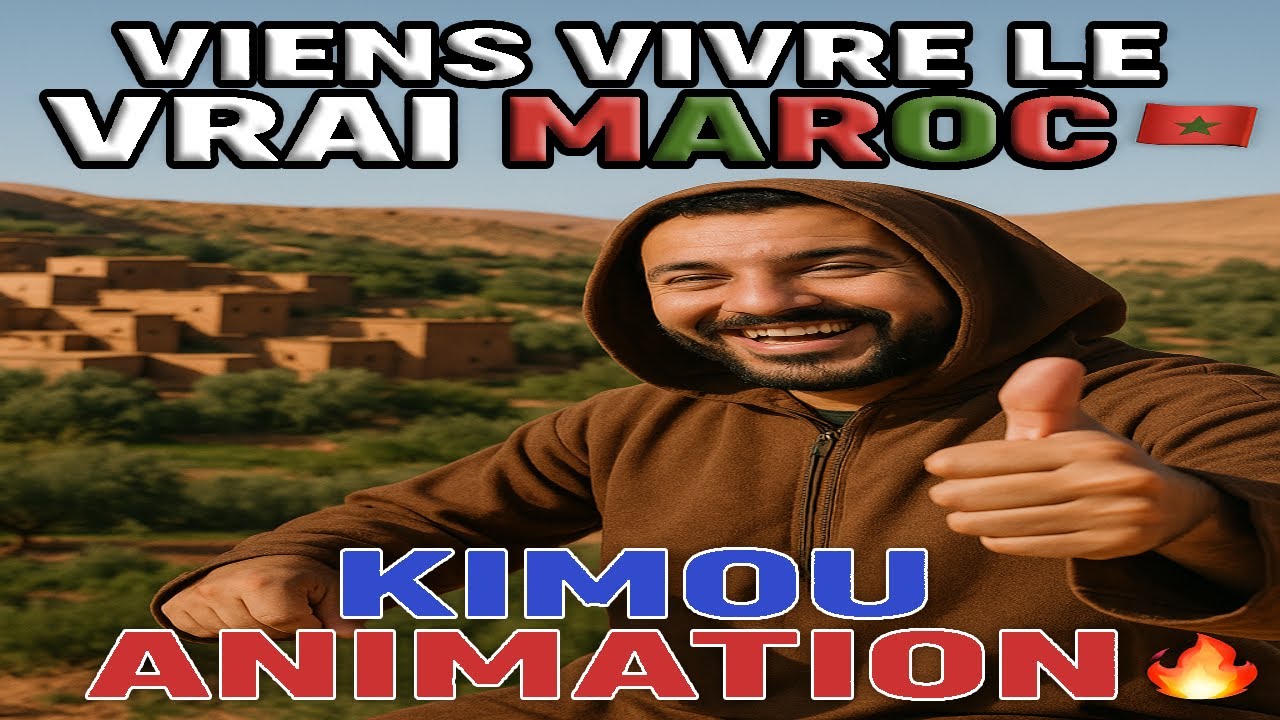 🇲🇦Voyage Authentique au Maroc|Avec Kimou Animation &ndash; Ambiance 100% Locale🔥#animation #maroc #travel
