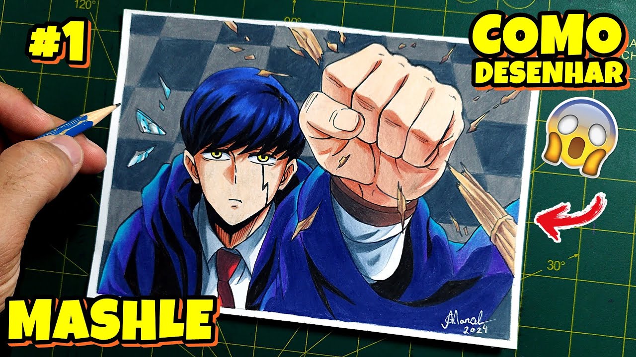 Como desenhar o MASHLE MAGIA E MÚSCULOS passo a passo #1