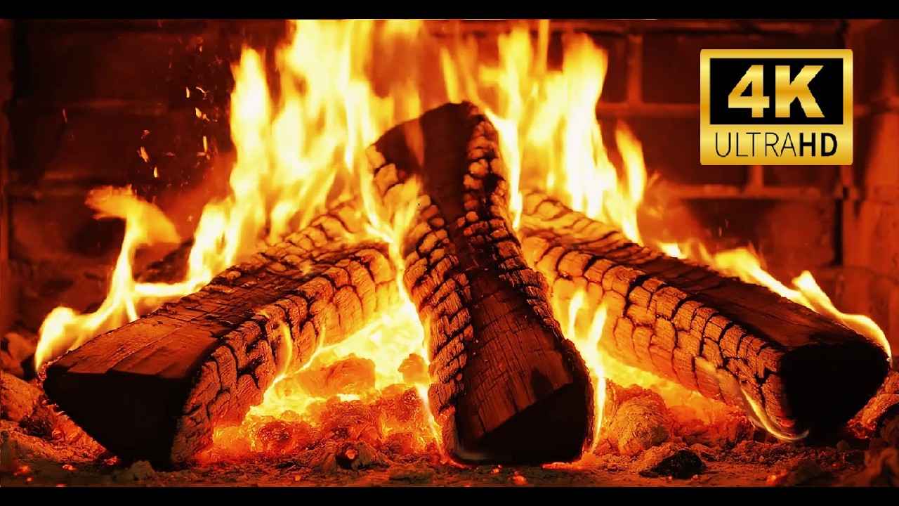 Şömine Ateşi ve Sesi (Fireplace 4K) #şömine #fireplace #fire