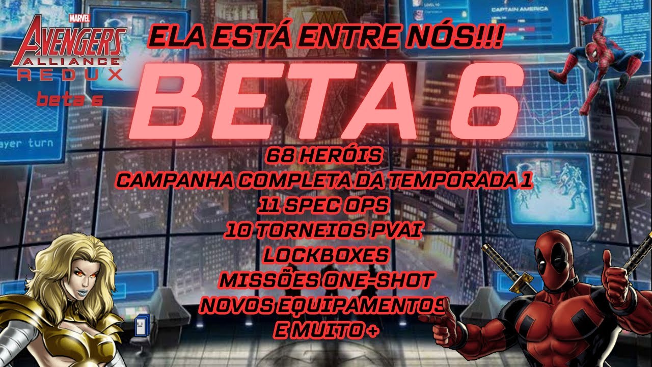 FINALMENTE... A BETA 6! | Marvel Avengers Alliance Redux Beta 6