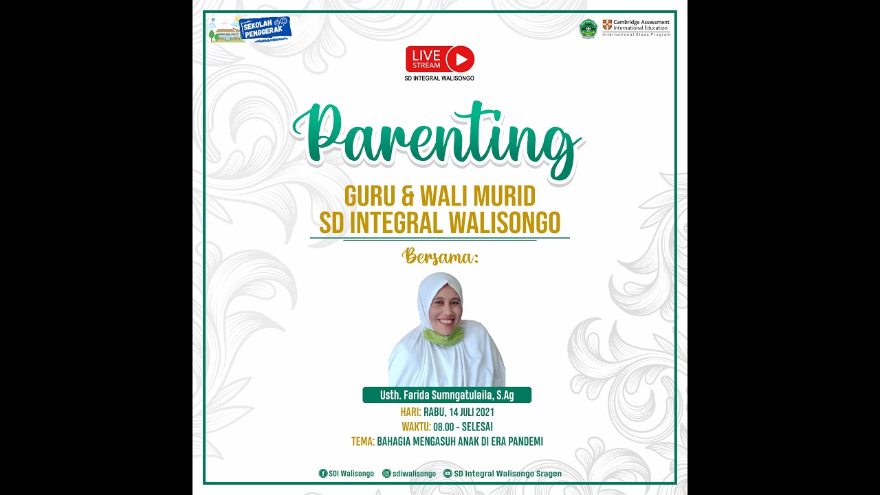 Parenting Guru dan Wali Siswa SD Integral Walisongo