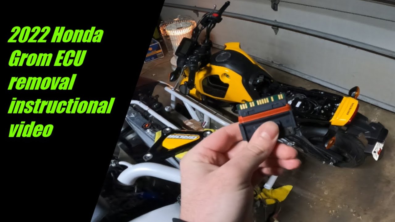 2022 Honda Grom ECU removal (instructional video)