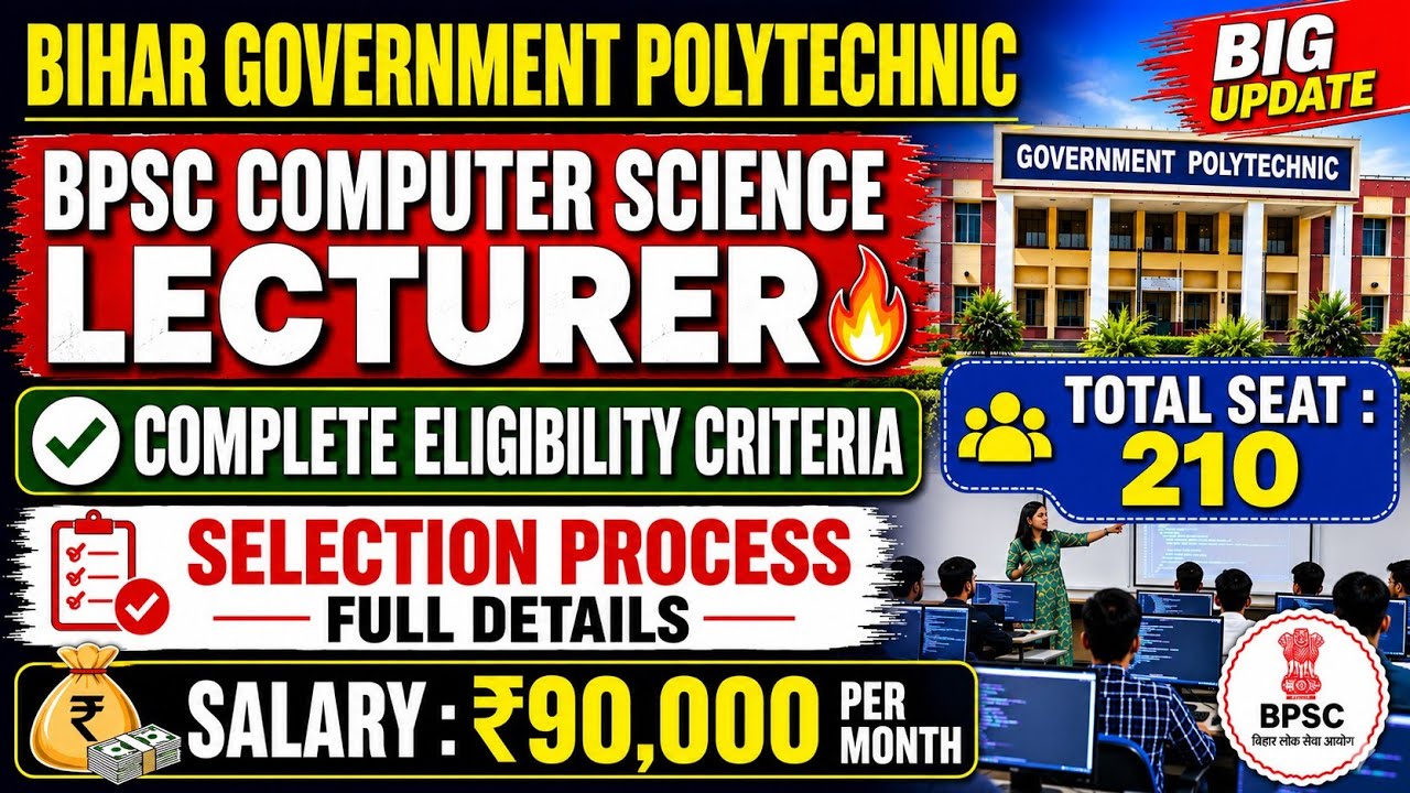 BPSC Computer Science Lecturer 2026 | Complete Eligibility + Selection Process | Computer Teacher 